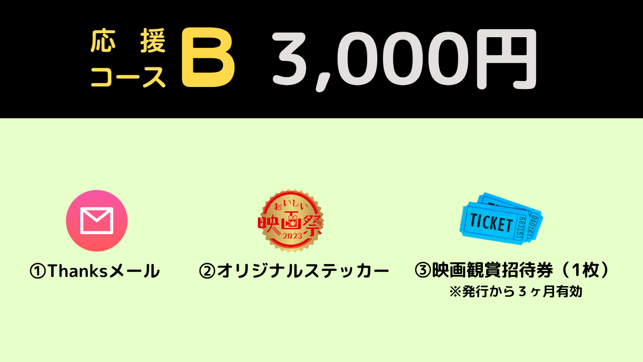 おいしい映画祭 応援コースB